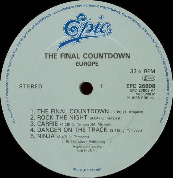 Europe - Final Countdown