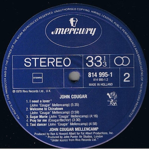 Cougar, John ‎– John Cougar