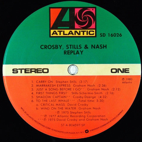 Crosby, Stills & Nash ‎– Replay