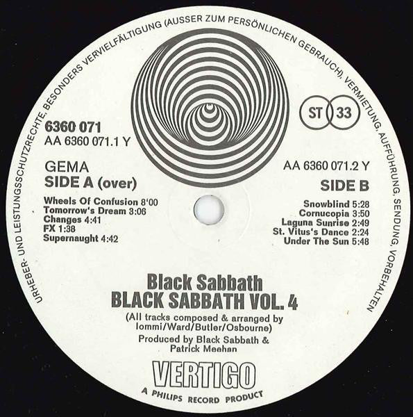 Black Sabbath - Vol. 4