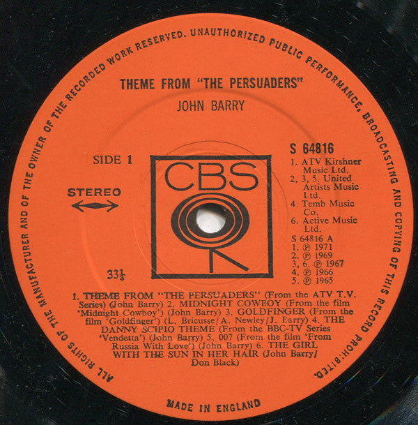 Theme From The Persuaders! - ost