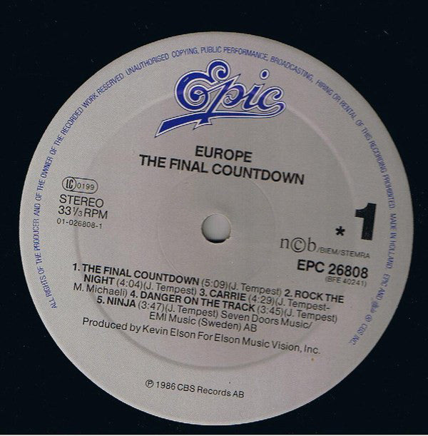 Europe - Final Countdown