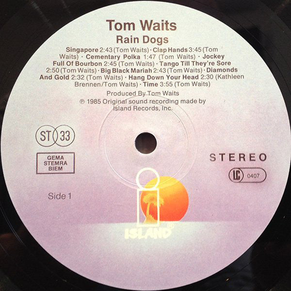 Waits, Tom - Rain Dogs – RecordPusher - International Vinyl Record Store