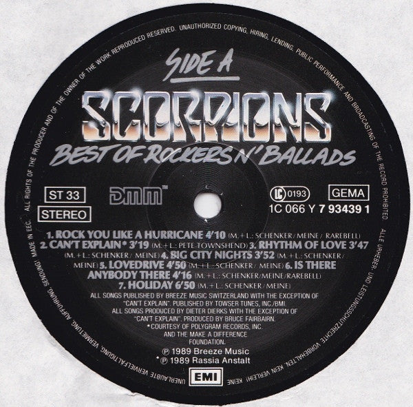 Scorpions - Best Of Rockers n' Ballads