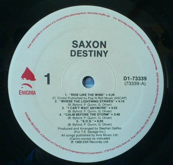 Saxon - Destiny