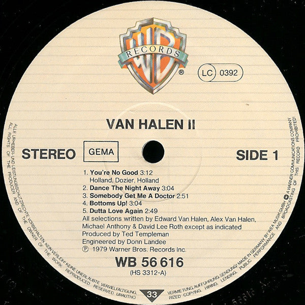 Van Halen ‎– Van Halen II