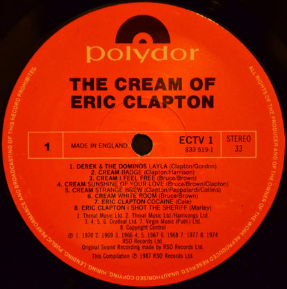 Clapton,  Eric  ‎– The Cream Of Eric Clapton