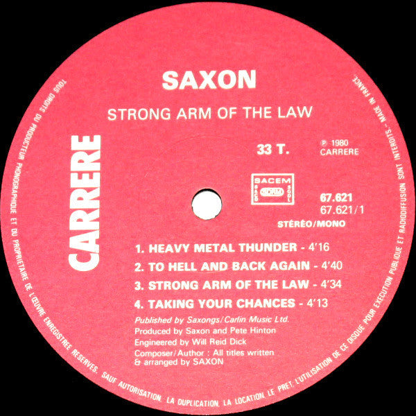 Saxon - Strong Arm Of The Law