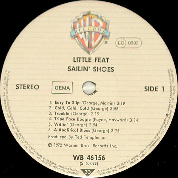 Little Feat - Sailin' Shoes