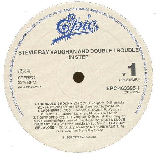 Vaughan, Stevie Ray And Double Trouble - In Step