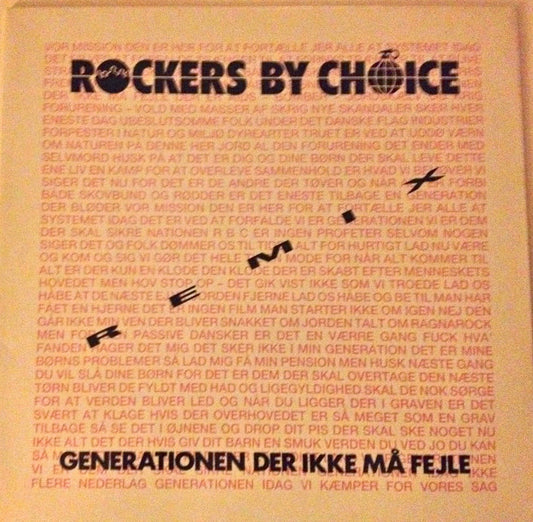 Rockers By Choice - Vi Er Generationen Der Ikke Må Fejle